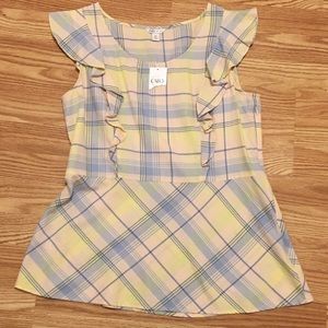 Cato sleeveless peplum top